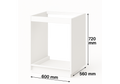 600 烤箱柜
